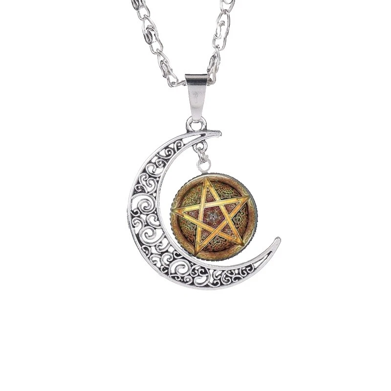 Cadena Bañado en Plata Cristal Collares y colgantes De moda