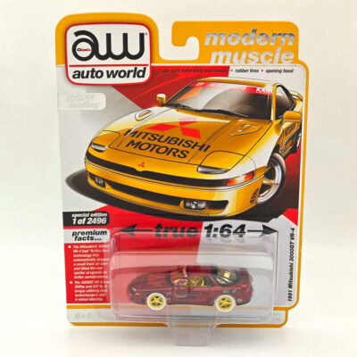 CHASE Auto World 1/64 1991 3000GT VR-4 Diecast Models Car Ultra Red