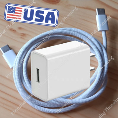 For iPhone 15 16 Plus ProMax iPad Pro 20W PD USB C Fast Charge Cube Type C Cable