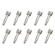 10 St&uuml;ck 6,35 mm L&ouml;tfreie Stecker-Set, DIY-Gitarren-Pedalbrett, E-Gitarren-4103