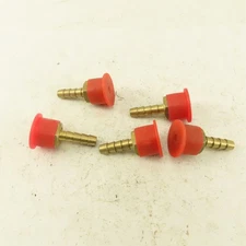 Lenz 12W Brass Oxygen Hose Fitting 9/16-18 Female RH 1/4 Hose Lot 5