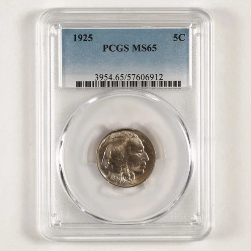 1925 Buffalo Nickel 5c MS65 PCGS 31109