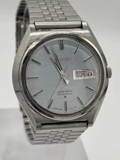 Seiko Lord Matic 5606-7010 Day Date Vintage Day Date Automatic Mens Watch Auth