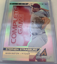 2013 Panini Pinnacle Clear Vision COMPLETE GAME Stephen Strasburg #CV15