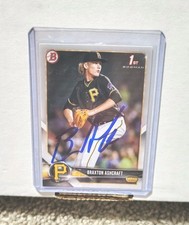 Braxton Ashcraft Signed 2018 Bowman Draft Rc Rookie Card Auto Pirates IP. rookie card picture