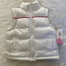 NEW w/Tag-Beverly Hills Princess White Puffer Vest 4