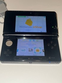 Nintendo 3DS Cosmo Black Handheld System Bundle w/ original Charger
