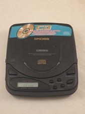 Vintage Koss Portable CD Player DBBS Anti-Shock Car/Home System Tested