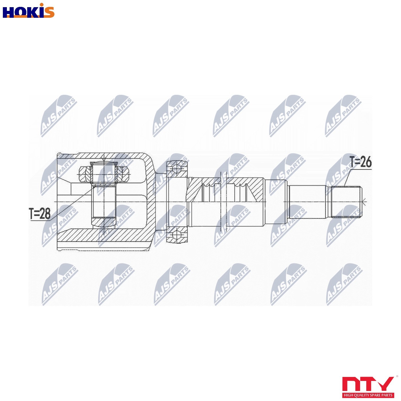 JOINT KIT DRIVE SHAFT NPW-FR-116 FOR FORD MONDEO/Turnier/Hatchback T8CL 4cyl