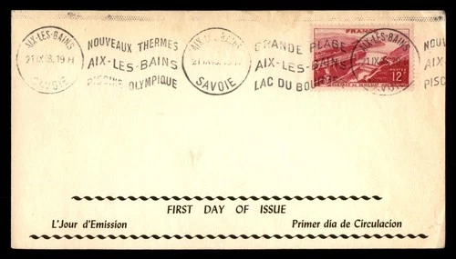 Mayfairstamps France FDC 1948 Barrage de Genissiat First Day Cover aax_03551