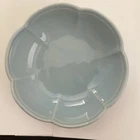 McCoy USA #7528 Pottery Bowl  Light Blue with Scalloped Edge Vintage