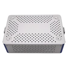 Double Layer Sterilization Box Tray 600x250x100mm For Surgical Instruments