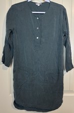 Gap Tunic shirt dress lyocell midi length long sleeve Sz XS travel casual GUC