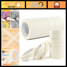 Bulk Masking Tape 1 Inch - 20 Rolls, White Beige, Craft, Art, Home  Office Use