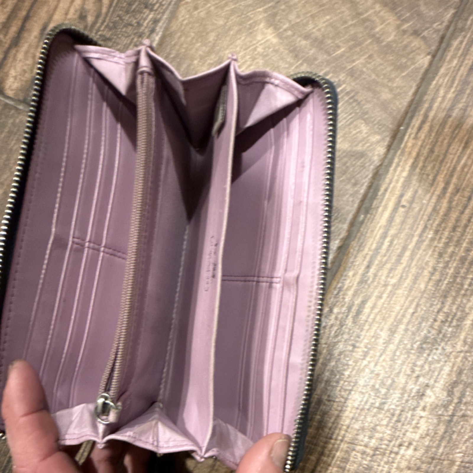 Coach Multicolor Geometric Pattern Zip-Around Wal… - image 3