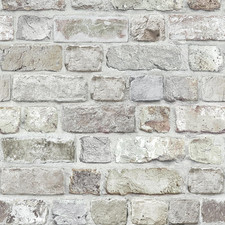 Gray Brick Wallpaper Peel and Stick 3D Faux Brick Contact Paper for Walls Grey W
