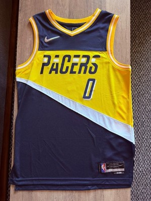 NBA Indiana Pacers Tyrese Haliburton Blue City Edition Jersey Size Medium NBA 75