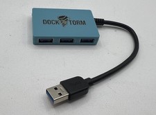 DOCK-STORM USB 4-Port Extender Blue Dock Hub