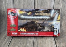 Image of A50186 Airfix Classic Conflict Tiger 1 vs Sherman Firefly 1:72 Scale