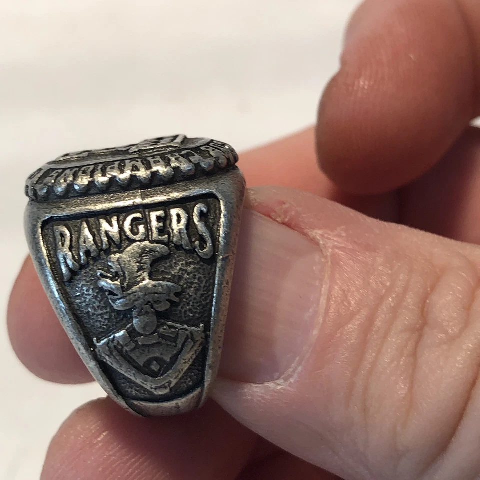 Anillo de peltre Texas Rangers MLB béisbol 2010 ALCS, sorteo promocional BALLPARK Foto 2 de 4