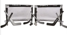 Franklin Mini Folding 2-Goal Hockey Combo Set! New!
