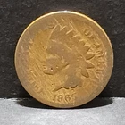 1865 Indian Head Penny Antique Civil War Era Coin U.S.A. 161 Year Old