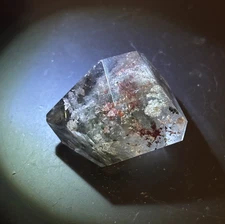 Garden Quartz Freeform Crystal Gemstone Mineral Green and Red 98g Clear