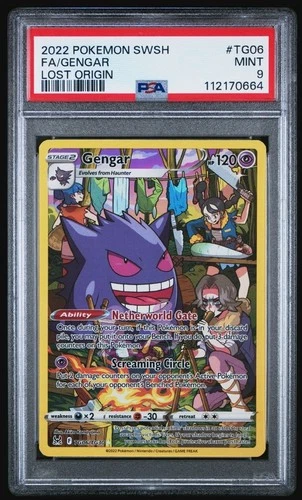 Pokemon TCG Lost Origin Trainer Gallery Gengar #TG06/TG30 Ultra Rare Mint PSA 9