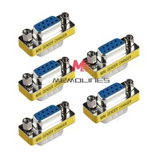 5pcs 9-pin connectors mini gender changer adapter RS232 serial connectors port .