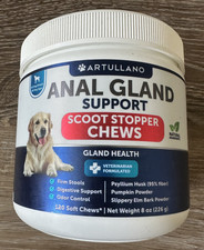 Anal Gland Support Soft Chews for Dogs Digestive Support Duck Flavor 120 ct
