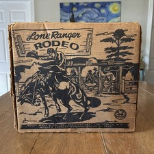 Marx Vintage Lone Ranger 639 Rodeo Playset, Near Complete.