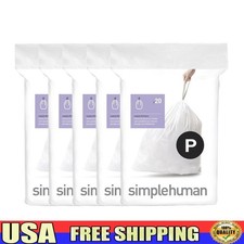 Custom Fit Trash Liners Drawstring Leakproof Durable Easy Lift Household Pack US