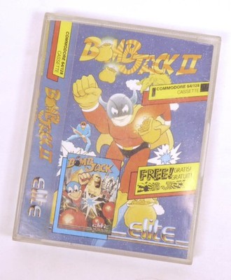Commodore 64 C64 Spiel -- BOMB JACK II 2 (Elite) -- Tape