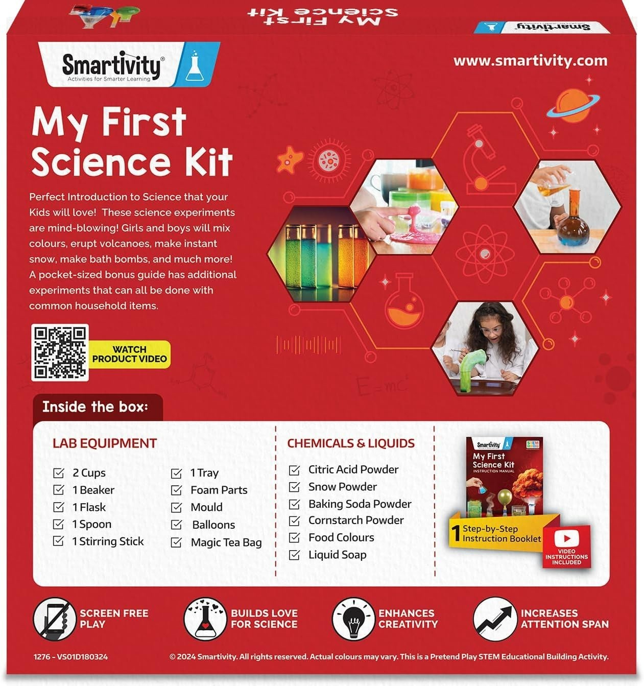 My First Science Experiment Kit for Kids Ages 6, 7, 8, 9, 10, 11, 12  | 50+ E...