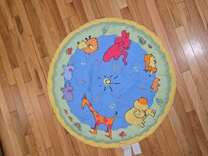 Vintage Carter's Yoko Ono John Lennon Infant Activity Play Mat Safari 2001