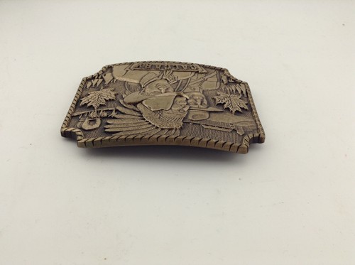 Vintage Calgary Western Heritage Solid Brass Series Souvenir Belt Buckle - Picture 4 of 8