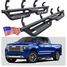 For 2019-2026 Silverado/Sierra 1500 Crew Cab 6" Running Board Nerf Bar Side Step