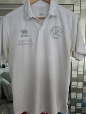 Queens Park Rangers QPR training football shirt polo Errea size M White Grey