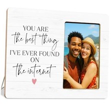 Couple Gifts Picture Frame for Girlfriend Boyfriend, You're the Best Internet
