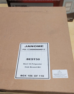 Janome best 50 polyester thread part number c30000000012 - Brand new in the box
