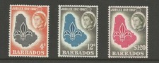 Barbados 1962 Definitives Scouting Mnh