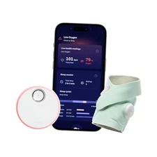  Dream Sock - FDA-Cleared Smart Baby Monitor - Track Live Pulse (Heart) Mint