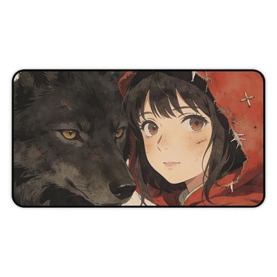 Little Red Riding Hood Desk Mat - Anime Mouse Pad -Desk Decoration Cartoon