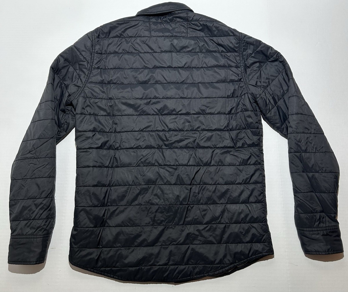 Faherty Atmosphere Shirt Jacket Mens Medium Black Lightweight