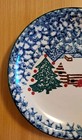 Set Of 4 Tienshan Folk Art Cabin In The Snow 7 3/4" Salad Dessert Bread Plates  — photo 3
