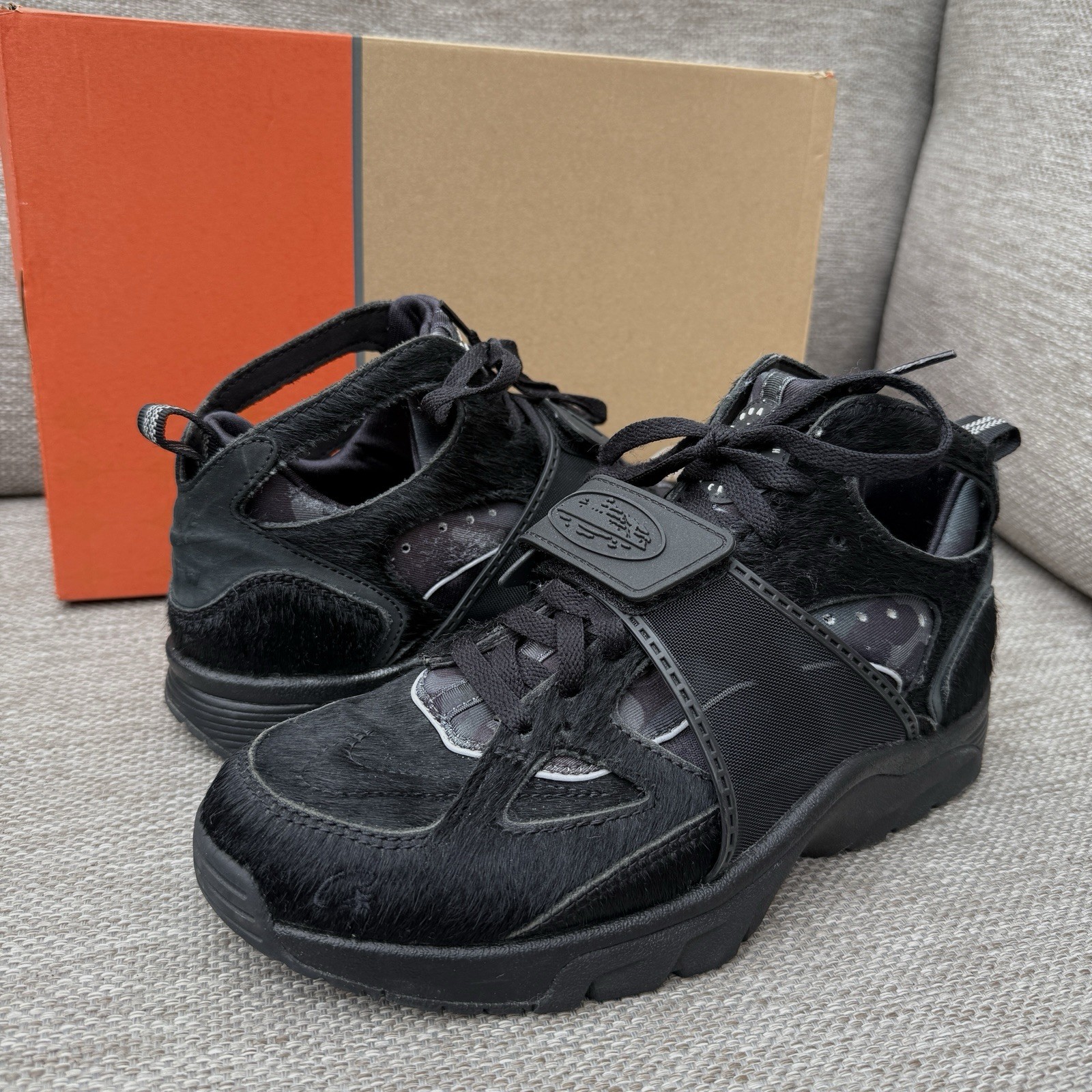 Nike X Cortiez Air Huarache Pony Hair Black UK7.5 usate ottime condizioni