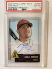 2020 Topps Clearly 1953 Reimagined Autographs /25 #RAMT Mike Trout  PSA 8
