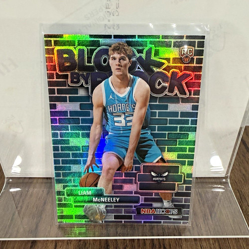 Topps 2025-26 NBA Hoops Block by Block Liam McNeeley RC Insert #BYB-29 Hornets