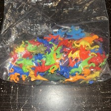 Plastic Prehistoric Dinosaur CavemanPlay Set 1960 NOS New Hong Kong Few Missing