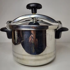 Magefesa Pressure Cooker 18/10 6 Liter Stainless Steel Stove Top Made In Spain